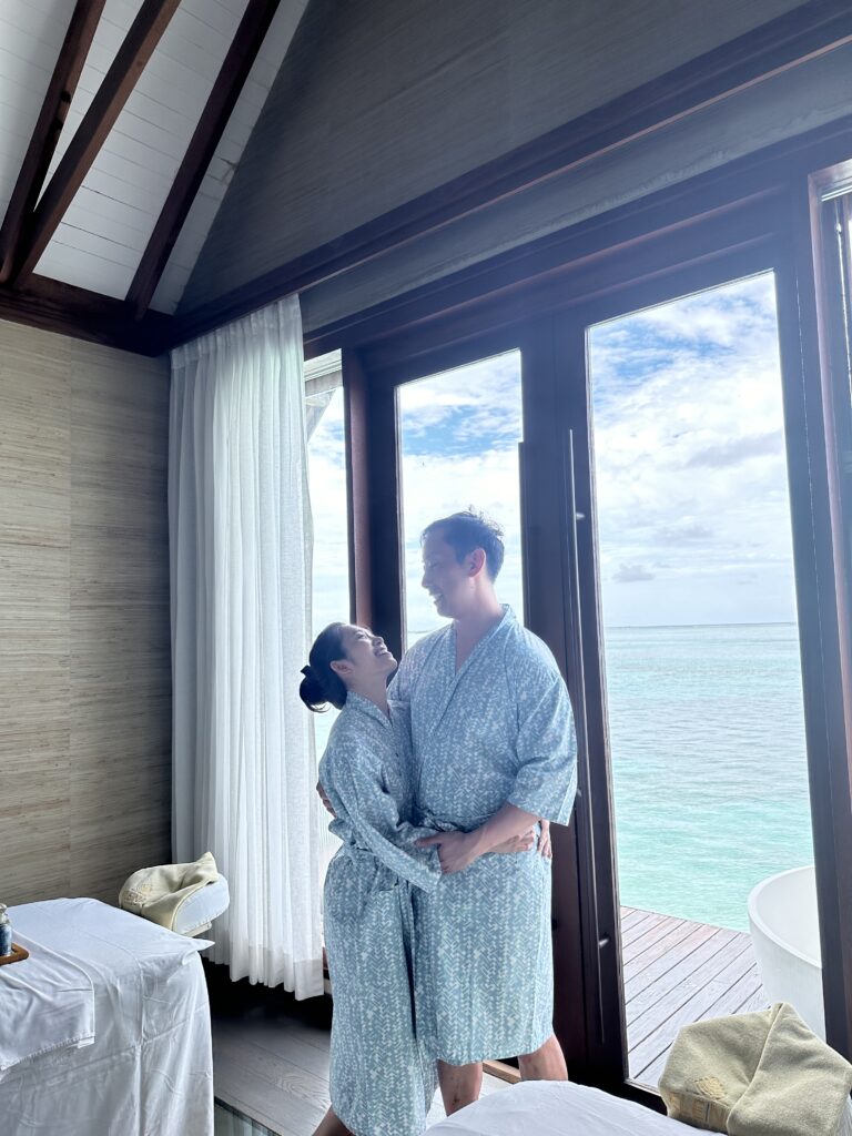 The Indulgence Package at Ozen Life Maadhoo includes a luxurious spa treatment, ensuring ultimate relaxation during your Maldives getaway.