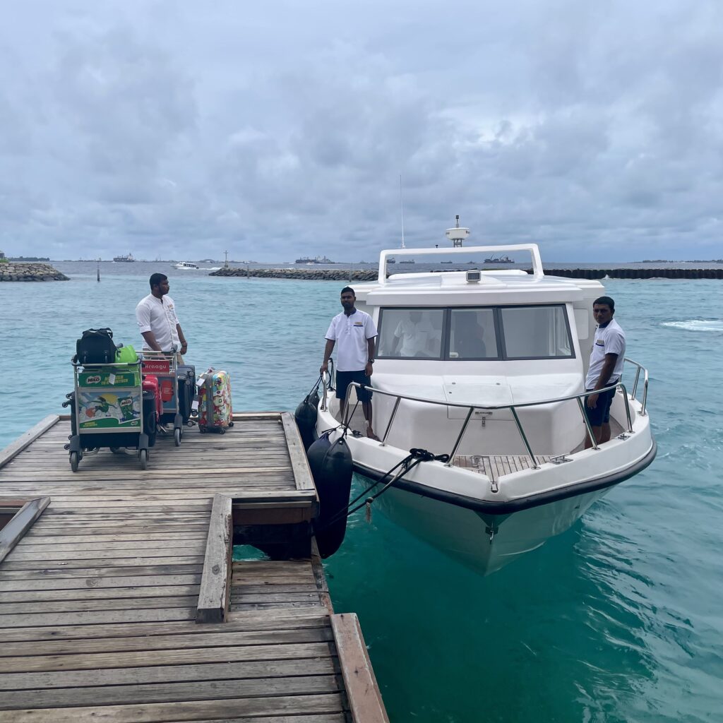 Skip the seaplane and enjoy a faster, more comfortable 45-minute speedboat ride from the arrivals hall to Ozen Life Maadhoo. This was a key factor in choosing a Maldives resort for us to save the hassle of seaplanes.