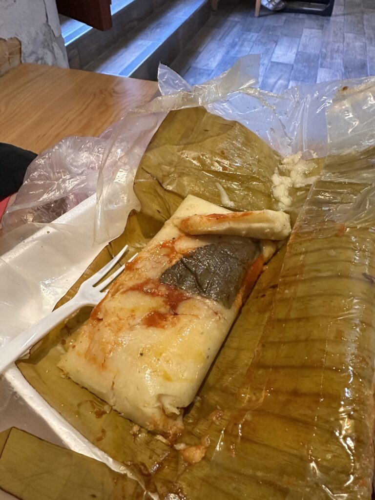 Yellow tamale was amongst our favourites during our 2 week Mexico itinerary