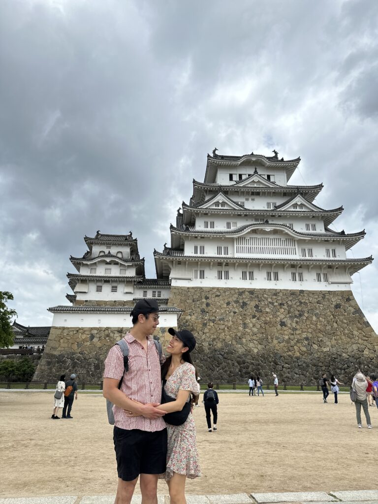 Historic Himeji Castle with traditional Japanese architecture