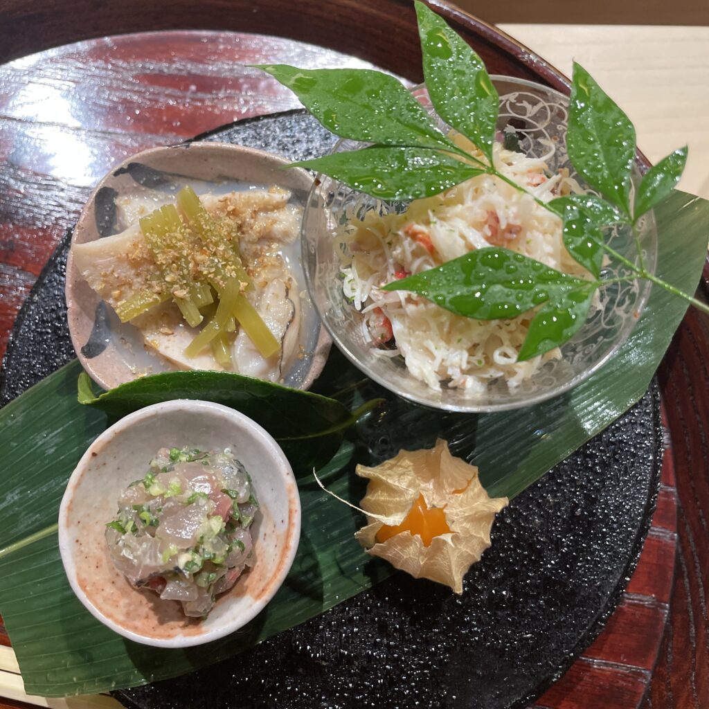 Omakase dining experience at Ichi-U in Tokyo with fresh sashimi artfully plated by the chef