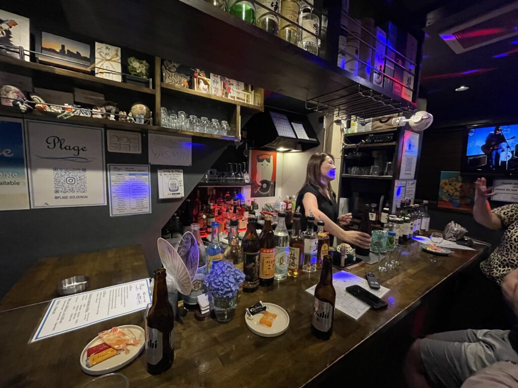 Inside a tiny bar in Golden Gai Shinjuku Tokyo experiences