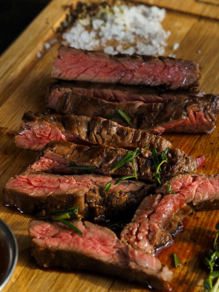 Mouth watering Florentine steak cooked to just the right temperature