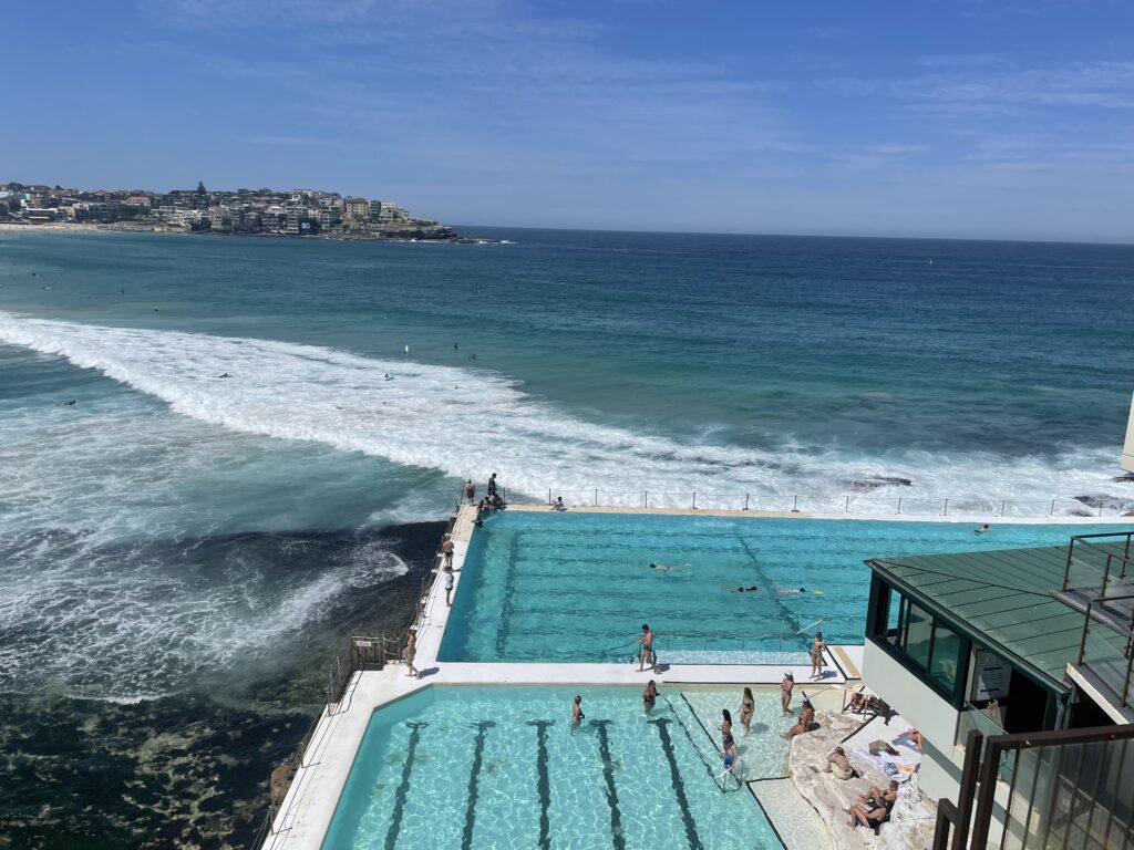 Amazing ocean views and clear waters on the Bondi to Coogee walk in Sydney